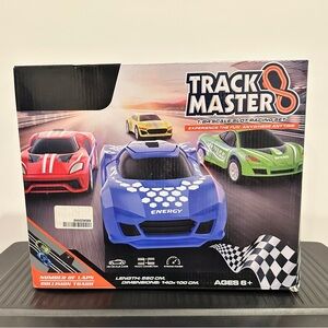 Track Master 1:64 Scale Slot Car Racing Set Complete w 4 Cars Brand New